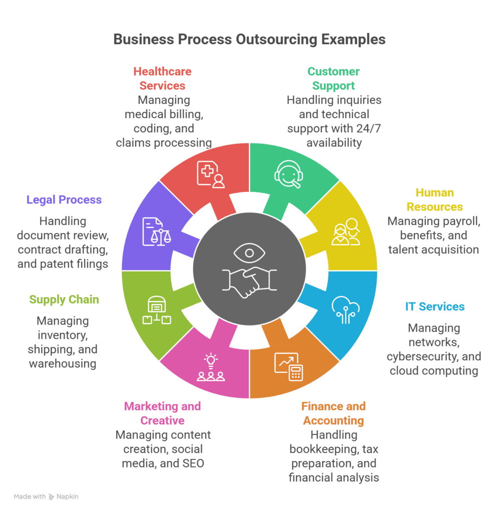 business process outsourcing examples