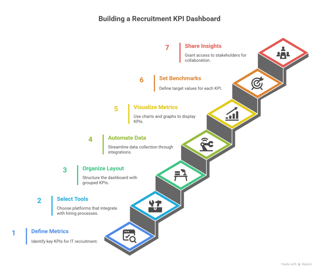 how to build a recruitment KPI dashboard